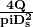 \bf\frac { 4Q }{{\large pi }{ D }_{\large s }^{ 2 } }