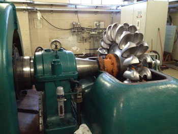Pelton in manutenzione